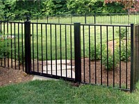 <b>Alumi-Guard 2-Rail Residential Ascot Aluminum Fence with walk gate</b>